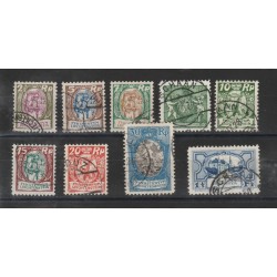 1924-27 LIECHTENSTEIN SOGGETTI DIVERSI 9 VAL USATI MF18338