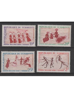 TCHAD 1968 PITTURE RUPESTRI...