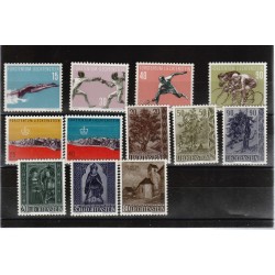 1958 LIECHTENSTEIN ANNATA VCOMPLETA 12 V MNH MF18380
