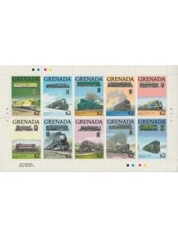 GRENADA 1989 TRENI 1°SERIE...