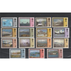 FALKLAND ISLANDS DEP 1980 VEDUTE E PAESAGGI 15 V MNH YV 77-91 MF18434