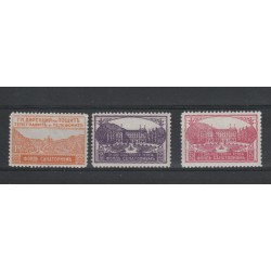 1925 BULGARIA SOPRATASSA LUOGHI VACANZA 3 VAL MNH UNIF N 5-7 MF18450