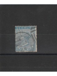 BERMUDA 1865-73 VICTORIA YVERT N 2 UN VAL USATO MF18467