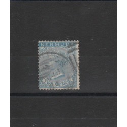 BERMUDA 1865-73 VICTORIA YVERT N 2 UN VAL USATO MF18467