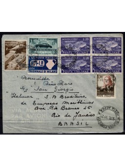 1951 AEROGRAMMA DA GENOVA A...