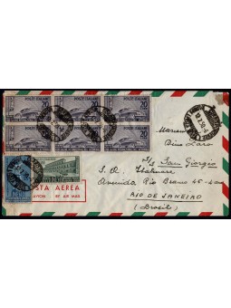 1950 AEROGRAMMA DA GENOVA A...