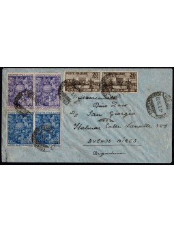 1950 AEROGRAMMA DA GENOVA A...