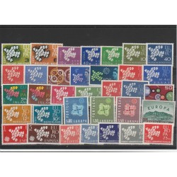 EUROPA CEPT ANNATA 1961 - 34 VAL NUOVI MNH MF 18614