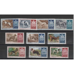1956 SAN MARINO CANI DI RAZZA 10 VAL MNH MF10594