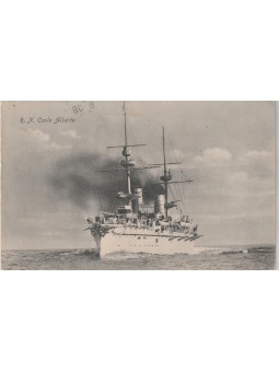 CARTOLINA R. N. NAVE CARLO...