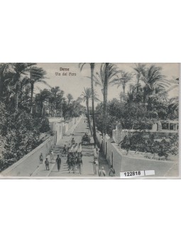 CARTOLINA LIBIA DERNA VIA...