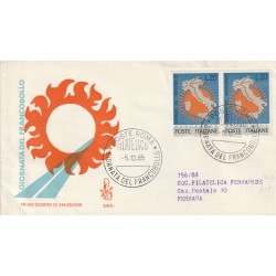 1965 FDC VENETIA N. 228 /IT ITALIA GIORNATA DEL FRANCOBOLLO MF80336