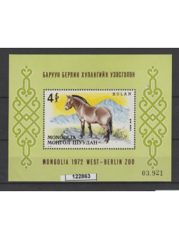 1972 MONGOLIA FAUNA CAVALLO...