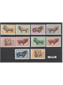 1958 MONGOLIA FAUNA ANIMALI...