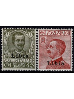 1917 - 18 LIBIA FLOREALE E...