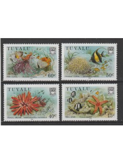 TUVALU 1986 FAUNA MARINA 4...