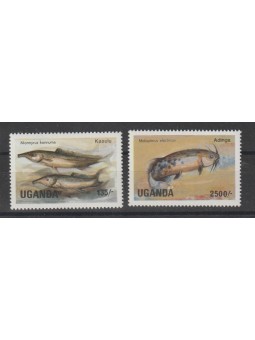 UGANDA 1985 FAUNA PESCI 2...