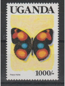 UGANDA 1990 FAUNA FARFALLE...