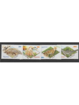 UGANDA 1992 FAUNA 2° SERIE...