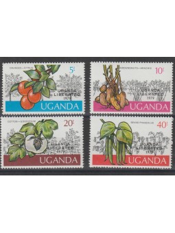 UGANDA LIBERA 1979 FLORA...