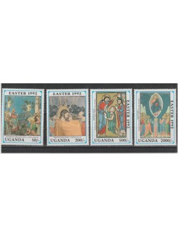 UGANDA 1992 PASQUA QUADRI...