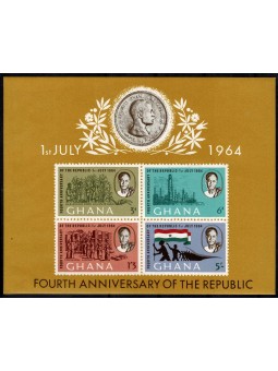 1964 GHANA 4° ANNIVERSARIO...