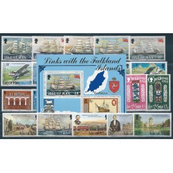 1984 MAN ANNATA COMPLETA 21 VALORI E 1 BF NUOVI MNH MF24432