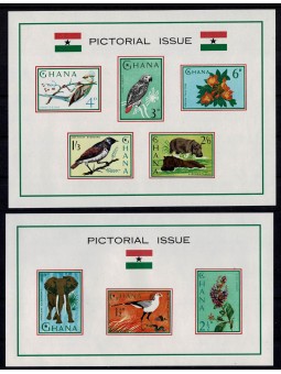 1965 GHANA SERIE ANIMALI E...