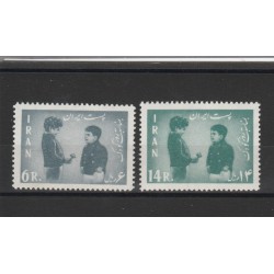 1962 IRAN - PERSIA GIORNATA DELL' INFANZIA 2 VAL MNH MF19152