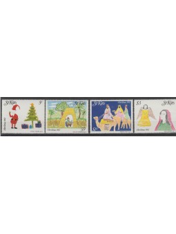 ST KITTS 1982 NATALE 4 VAL...