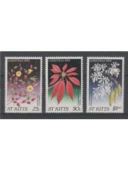 ST KITTS 1993 NATALE 3 VAL...