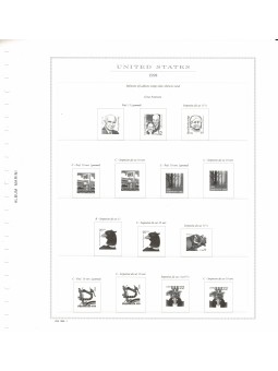 STATI UNITI USA 1998 FOGLI...