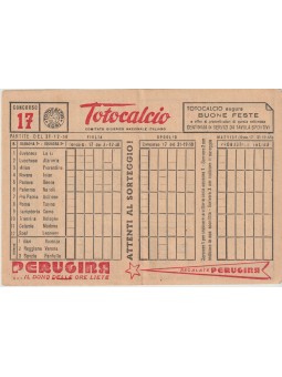 SCHEDINA TOTOCALCIO CONI...