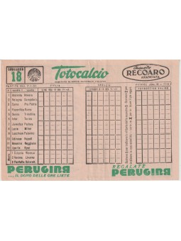 SCHEDINA TOTOCALCIO CONI...