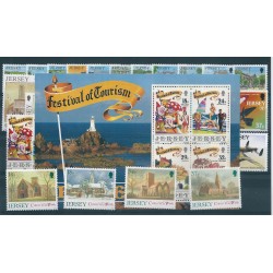 1990 JERSEY ANNATA COMPLETA 32 VALORI E 1 BF NUOVI MNH MF40172