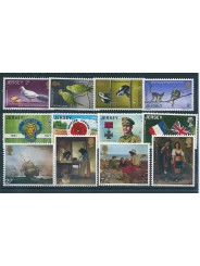 1971 JERSEY ANNATA COMPLETA 12 VALORI MNH MF40175