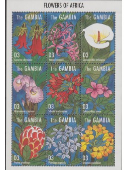 GAMBIA 1995 FLORA FIORI 9...