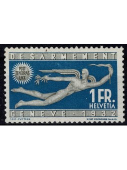 1932 SVIZZERA 1 F. AZZURRO...