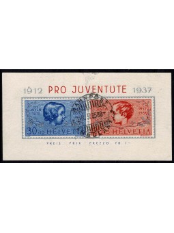 1937 SVIZZERA PRO JUVENTUTE...