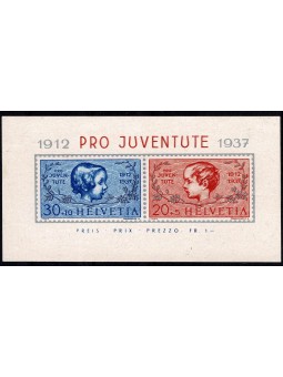 1937 SVIZZERA PRO JUVENTUTE...