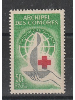 1963 COMORES CROCE ROSSA 50...