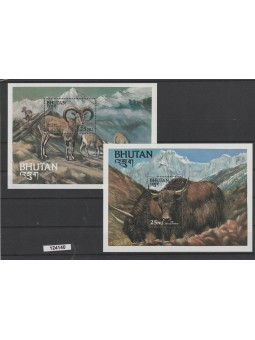 BHUTAN 1984 FAUNA ANIMALI 2...