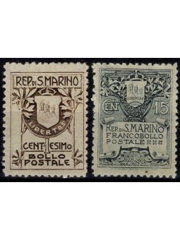 1910 SAN MARINO STEMMA II°...