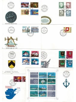 1978 SVIZZERA 8 BUSTE FDC -...