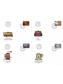 1980 SVIZZERA 4 BUSTE FDC...