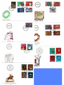 1980 SVIZZERA 7 BUSTE FDC...