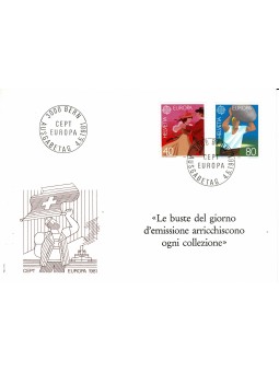 1981 SVIZZERA 1 BUSTA FDC...