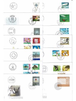 2004 SVIZZERA 25 BUSTE FDC...