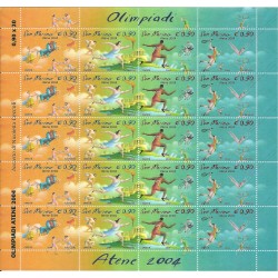 2004 SAN MARINO OLIMPIADI ATENE 1 MINIFOGLIO NUOVO MNH MF24541