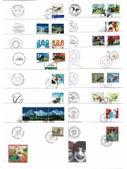 2006 SVIZZERA 22 BUSTE FDC...